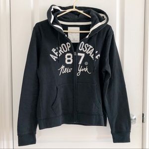 Aeropostale navy zip up sweatshirt